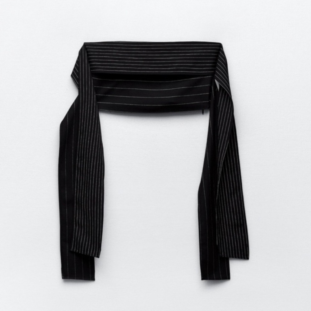 New ZARA STRAPLESS STRAIGHNECK MULTI POSITION CROP TOP - Picture 11 of 15